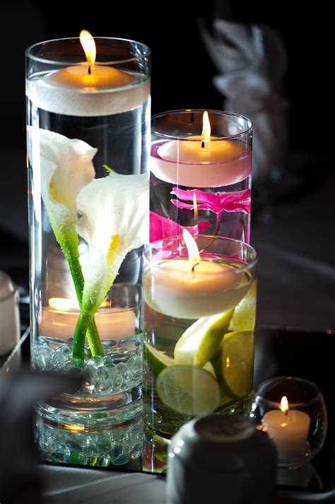 wedding centerpiece ideas with floating candles